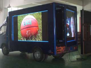 Mobile 10 mm LED screen for digital outdoor advertising